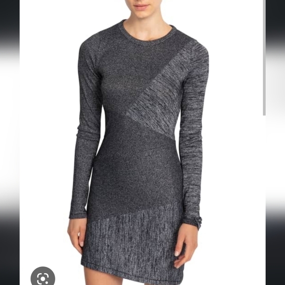 New Rag & Bone Knit Tonal Blocked Mini Dress Size S - Picture 1 of 12
